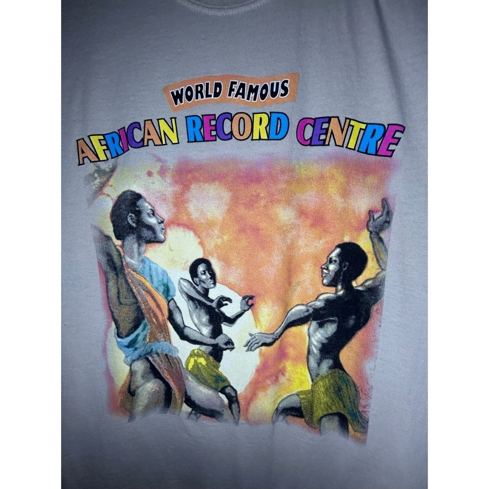 World Famous "The African Record Center" Record Store Graphic Shirt Mens Medium